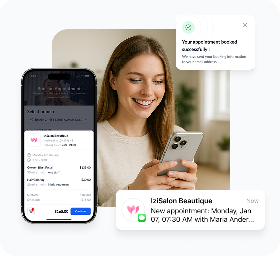Let your clients book in seconds